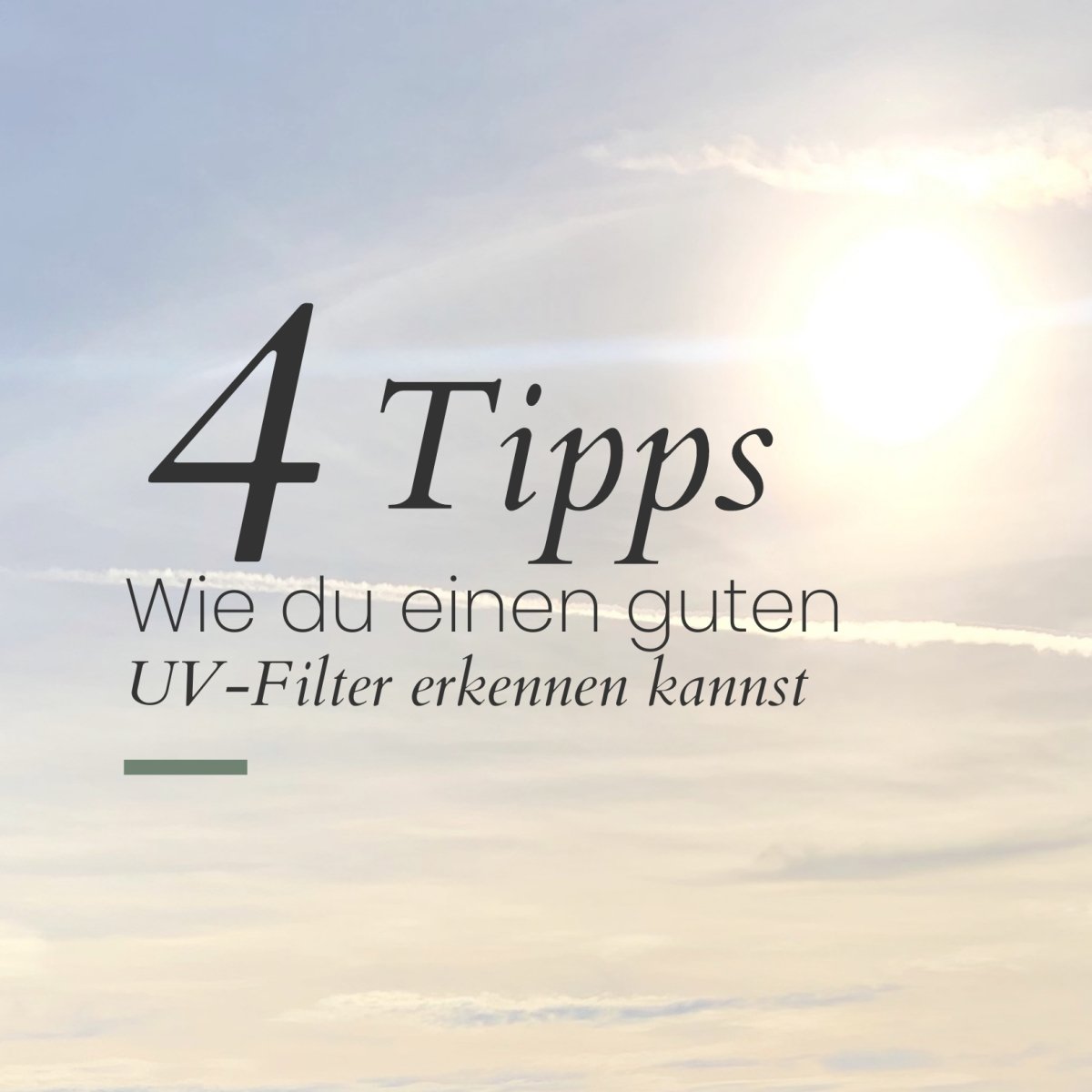 UV-Filter in Cremes: Welche sind wirklich gut? - Balencio Care®